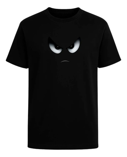 Playera Cara Enojada Ojos Enfadados Broma Divertida Hombre