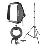 Kit Softbox Godox 60x60cm Com Suporte Bowens S2 + Tripé