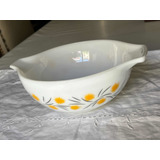 Bowl Con Asas Rigopal Apto Horno.opalina Decorada Vintage.