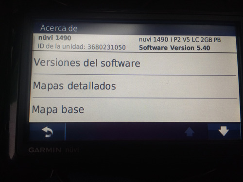 Gps Garmin Nuvi 1490 Funcionando Con Cargador Para Auto