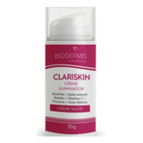 Clariskin Creme Clareador De Manchas Noturno Biodermis Full