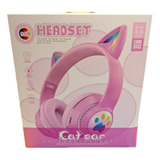 Audífonos Gamer L550 Cat Ear  Oreja Gato Luz Bt5 Micrófono 