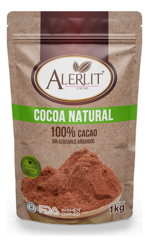 Cocoa Natural Alerlit® 1 Kg Directo De Fábrica