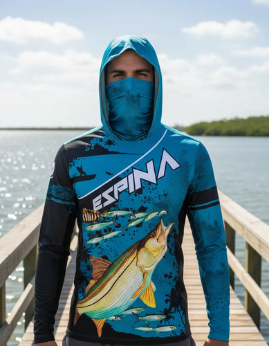 Playera Fishing De Pesca Deportiva Snook Espina