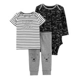 Carters Set 3 Piezas Body Remera Pantalon Perritos