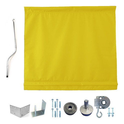 Kit Para Toldo Retratil + Lona De  3,00 X 2,50