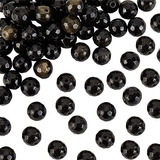 90~96pcs 8mm Abalorios Facetados De Obsidiana Dorada Na...