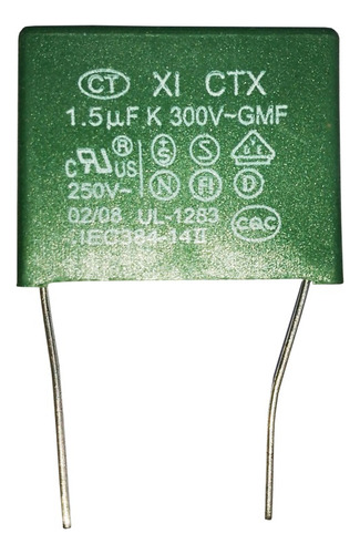 Capacitor Xi Ctx 1.5uf 300v-gmf - 160x Unidades