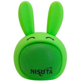 Parlante Portátil Bluetooth Conejo Con Doble Parlante 5 Colores 