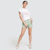 Short Mujer Ostu  Verde Algodón 40190173-76903