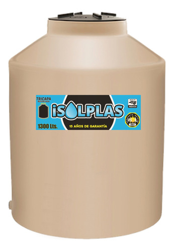 Tinaco Para Agua Tricapa 1300 Litros Beige