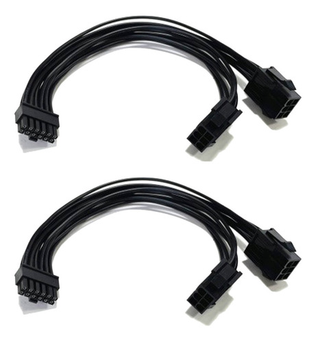 2 Cables De Alimentación De Tarjeta De Video Gpu Dual De 6 P