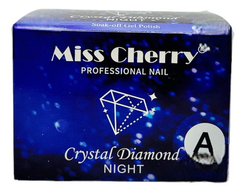 Gama Gel Uñas Reflectivo Miss Cherry Crystal Diamond Night