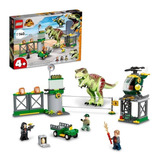 Kit Lego Jurassic World Fuga Del Dinosaurio T. Rex 76944 Cantidad De Piezas 140