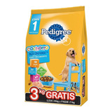 Pedigree Cachorro Sano Crecimiento X 21 + 3 Kg