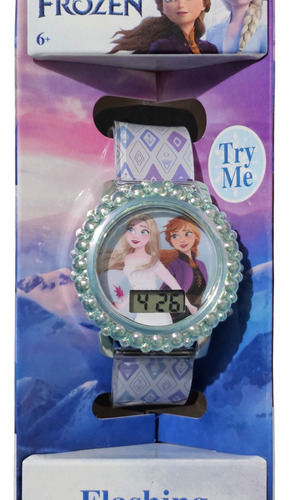 Reloj Con Luces Lcd Disney Frozen Elsa Ana Olaf