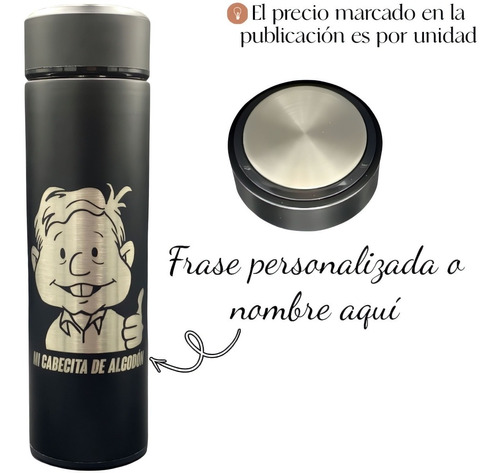 Termo Amlo Amlito Amlovers Personalizado Grabado Laser Acero