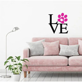 Vinilo Decorativo Adhesivo,  Love, Amor, Patitas, Doglover.