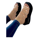 Sandalias Para Mujer Plataforma Lindo Diseño Cómodos 