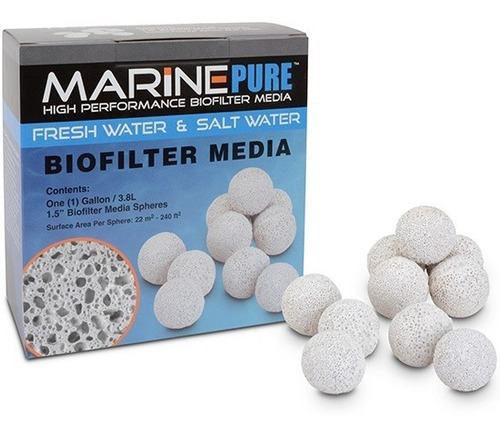 Canutillos De Ceramica Bio Balls 1 Gallon Marine Pure 