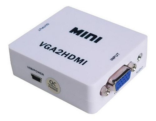 Adaptador Conversor Vga A Hdmi Con Audio Activo Um2025