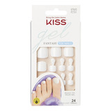 Uñas Postizas Para Pies Kiss Gel Fantasy X24 Color This Is Classic Toe Nails