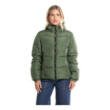 Campera Mujer Rusty Stella Puffer Inflada Abrigo Capucha