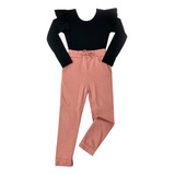  Conjunto Feminino Infantil Mini Diva Body E Calça Jogger 