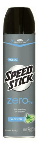 Men Speed Stick Desodorante Zero Naturals Aloe 91gr