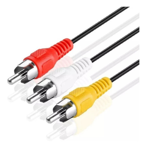 Cable Rca Audio Video 3 Macho - Macho 3 Metros Tv Home