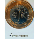 Moneda Brasil 1 Real Juegos Olimpicos Mascota Vinicius 2016