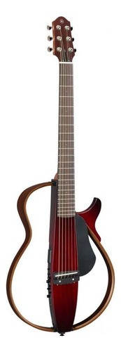Guitarra Acústica Yamaha Slg200s Para Diestros Crimson Red Burst Palo De Rosa Brillante
