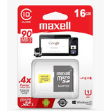 Memoria Micro Sd 16gb Maxell Clase 10 Celular Camaras Tablet