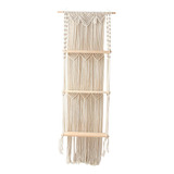 Tapiz Bohemio Macramé Colgante De Pared Estante Flotante