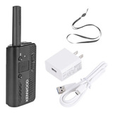 Radio Kenwood Pkt03k Portátil Mini + Cargador, Cable Correa