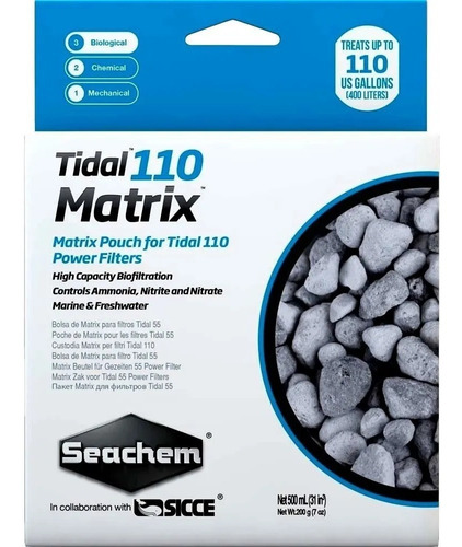 Cerámica Seachem Matrix Tidal 110 Para Filtrado Biológico