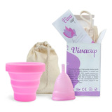 Copa Menstrual Vivacup + Bolsita + Vaso Esterilizador