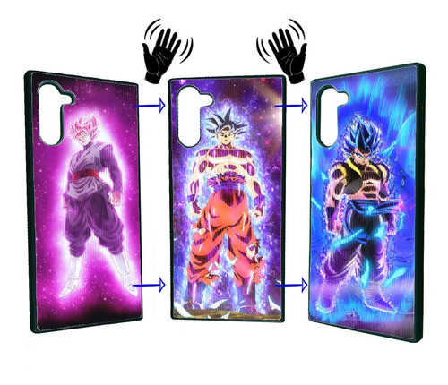 Funda Holografica Goku  Cambia De Imagen Al Moverse