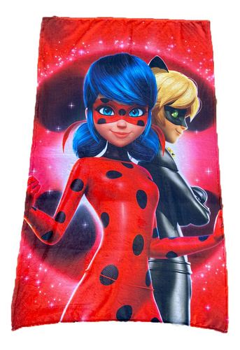 Cobija Frazada Ladybug  Cat Noir Miraculous Alta Calidad 