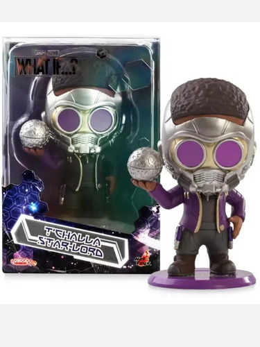 Figura Cosbaby T'challa Star-lord What If...? Disney Marvel