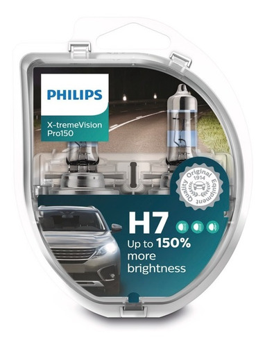 Lampara H7 Philips X-treme Vision Pro150 12972 12v Px26 S2