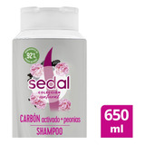 Sedal Shampoo Carbon Activado + Peonias 650ml