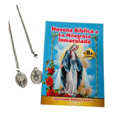 Medalla Virgen Milagrosa Con Cadena +novena Bíblica