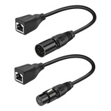 Cable Convertidor Hembra Rj45 A Conector Xlr Macho. Ethernet