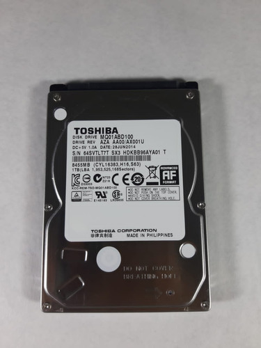 Disco Duro 1tb Toshiba 2.5  Usado