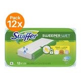 Swiffer 12uds Trapero Paño Humedo Para Mopa Pack12