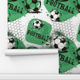 Papel De Parede Adesivo Futebol Bola Football Soccer 12m