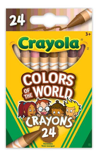 24 Crayones Crayola Colores Tonos Piel Colors Of The World 