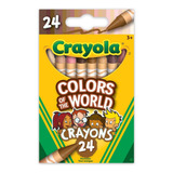 24 Crayones Crayola Colores Tonos Piel Colors Of The World 