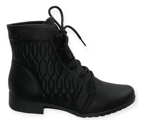 Bota Feminina Estilo Cotruno Salto Baixo Casual Confortável